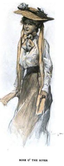 Picture of Rose from the novel Rose O' the River by Kate Douglas Wiggin