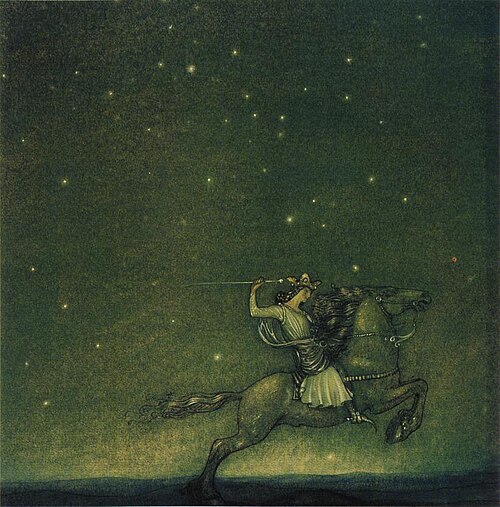 John Bauer, The Knight Rides, 1914 — The Highwayman by Alfred Noyes