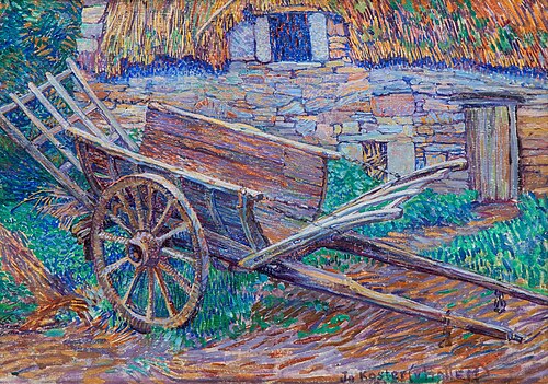 Jo Koster, A Wheelbarrow in Front of a Farm, 1920