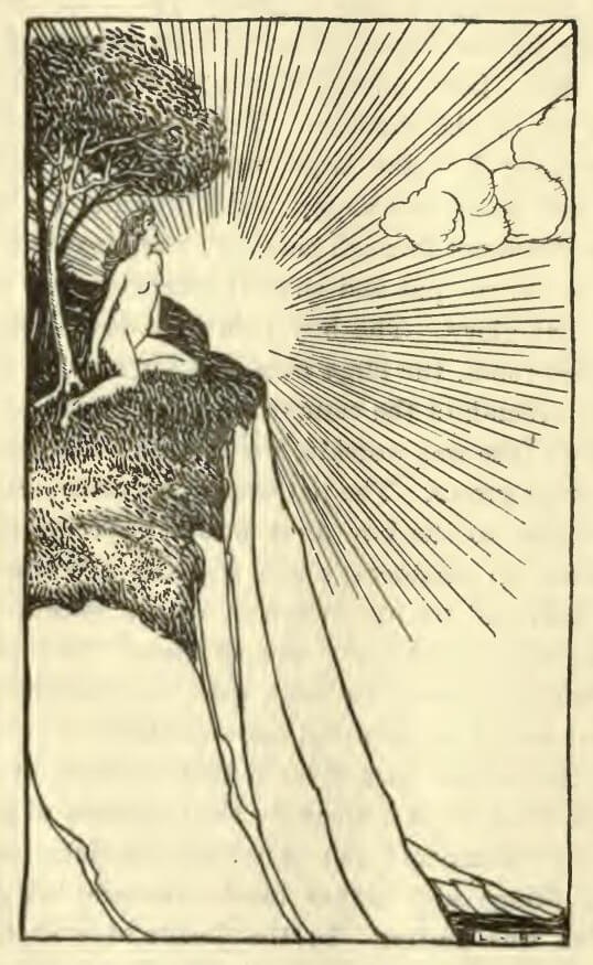 An illustration for the story Eve's Diary by the author Mark Twain