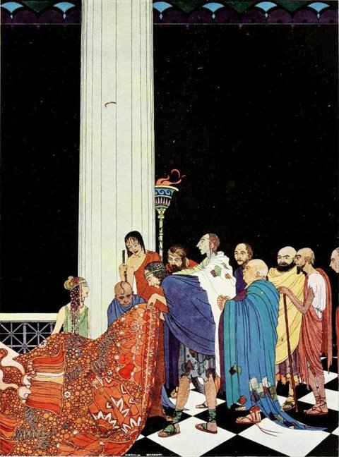 Circe transforms the sailors into swine