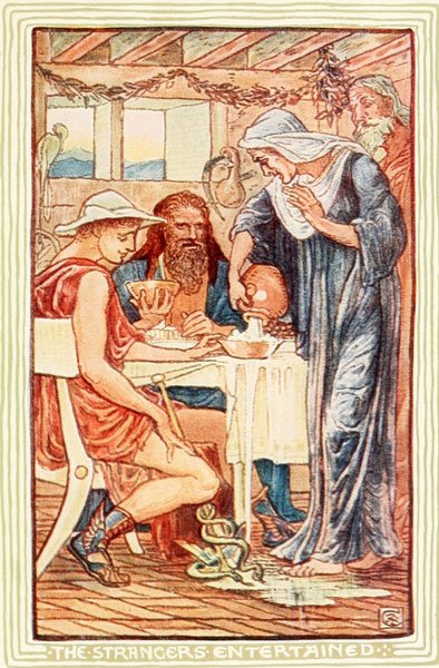 Philemon and Baucis transformed into trees