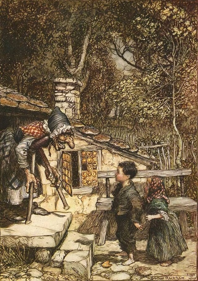 An illustration for Hansel and Gretel