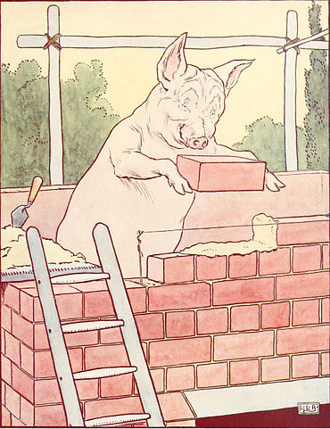 Three Little Pigs at the Brick House