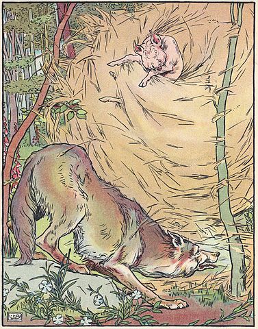 Three Little Pigs, the straw house