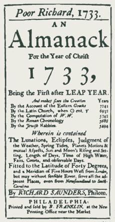 Poor Richard's Almanack