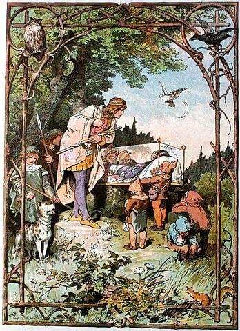Little Snow-White by The Brothers Grimm