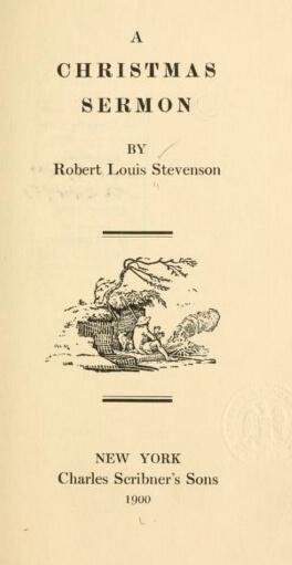 A Christmas Sermon by Robert Louis Stevenson