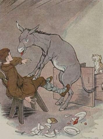 The Ass And The Lap Dog by Aesop