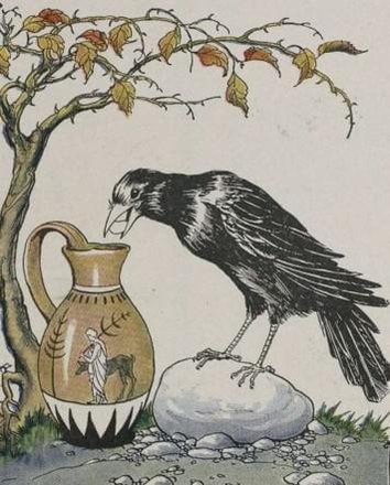 The Crow And The Pitcher by Aesop