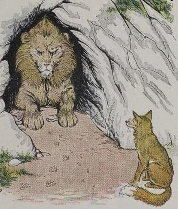 The Old Lion And The Fox by Aesop