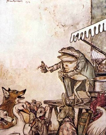 The Quack Toad by Aesop