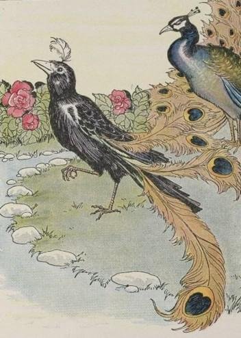 The Vain Jackdaw And His Borrowed Feathers by Aesop