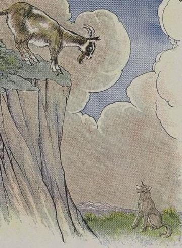 The Wolf And The Goat by Aesop